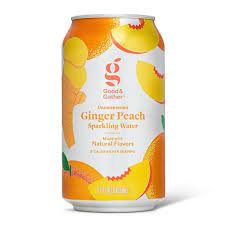 Call it sparkling water, seltzer water, or carbonated water, these delicious drinks deliver flavor and refreshment without the calories. Ginger Peach Sparkling Water 12 Fl Oz Can Good Gather Target
