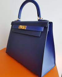 brand new kelly28 sellier hss blue sapphire blue electric epsom sellier ghw a hermes bag birkin bags classic handbags