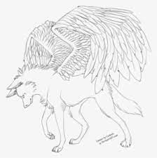 Print wolf coloring pages for free and color our wolf coloring! Winged Wolf Coloring Pages 25191 Wolf With Wings Lineart Transparent Png 900x880 Free Download On Nicepng