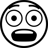 Download Open Smiley Peur Noir Et Blanc Png Free Png Images Toppng