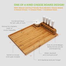 Costom large bamboo cheese board gift set meat charcuterie cheese serving platter with tray drawers 4 cutlery set. China Cheese Board Set Large Charcuterie Bamboo Serving Tray China Furniture And Kitchen Utensils Price