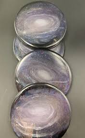 standard 3 9 inch coaster set of 4 spiral galaxy inspired 3 etsy レジン 宇宙 ハンドメイド ビンテージ