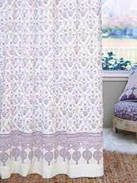 Victorian Lilac Ivory Purple Floral Boho White Curtain Panel White Curtains Panel Curtains Moroccan Curtains
