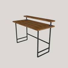 Industrial pipe decor table leg set, rustic end table side table base kit, dark grey/black steel metal pipes vintage furniture decorations diy coffee the design of one upright on each side of the desk with a pipe coupler in between is probably the weak spot with my heavy desktop; How To Build A Diy Industrial Pipe Desk The Spalty Dog