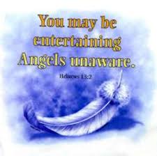 The passage you cite is hebrews 13:2: Story Entertaining Angels