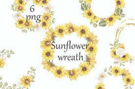 Check spelling or type a new query. Watercolor Sunflower Wreath Png Summer Wreath Clipart 1194714 Illustrations Design Bundles