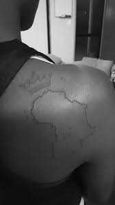 It is common among african tribes to have tattoos. Finally Had My African Continent Tattoo Congolese Africa Tattoos African Tattoo Africa Map Tattoo