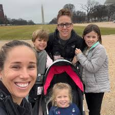 Family acting like kids at Disney