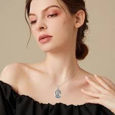 Amazon.com: YFN St Christopher Necklace Sterling Silver Saint Christopher  Pendant Amulet Medal Jewelry for Women Men Blue Saint Christopher Gifts :  Clothing, Shoes & Jewelry