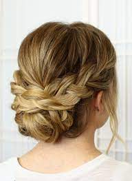 Love This Chic Braided Up Do Hair Styles Updos For Medium Length Hair Medium Length Hair Styles