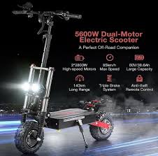 Trotineta electrica cu motor puternic de 800w: Trotineta Electrica Off Road 5600w Autonomie 140 Km Viteza 85 Km H