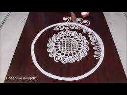 Simple And Easy Rangoli Design Beautifull Kolangal Free Hand Muggulu Big Kolam Youtube Rangoli Designs Rangoli Border Designs Rangoli Kolam Designs
