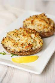 Crab stuffed mushrooms make a delicious appetizer that everyone will love and is still pretty simple to make. Crab Stuffed Portobello Mushrooms Recipe Mygourmetconnection