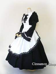 クラシカルロングメイド服 002 メイド服 ロリータファッション コスチュームデザイン