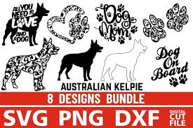 Download 8x Australian Kelpie Bundle Svg Dog Shapes Svg Silhouettes 352222 Cut Files Design Bundles