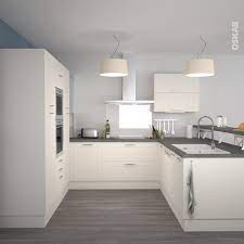 cuisine equipee ivoire bois moderne filipen ivoire mat oskab cuisine contemporaine cuisine blanche amenagement cuisine