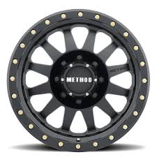 Their beadlock design pattern are a great way to take your utv to the next level. 304 Double Standard Matte Black Method Race Wheels