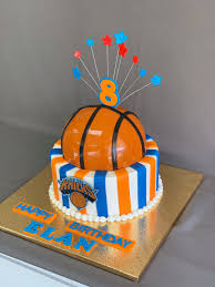See more ideas about themed cakes, sport cakes, cupcake cakes. New York Knicks 2d Basketball Cake Skazka Desserts Bakery Nj Custom Birthday Cakes Cupcakes Shop