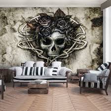 Unsere fototapeten sind vielfältig & individualisierbar! Papier Fototapeten Fototapete Tapete Alchemy Kunst Ornament Totenkopf 3fx10851p4