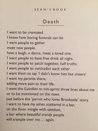 Sean Hughes Funeral Poem Poems For Him Funeral Poems Poems