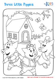 These free, printable halloween coloring pages for kids—plus some online coloring resources—are great for the home and classroom. Three Little Piggies Printable Coloring Page Free Printable Worksheet For Kids