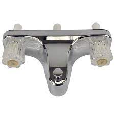 You can choose to update your vanity, sinks, faucets, tub, shower, flooring, lighting, storage, wall paint, tile and more. Danco Mobile Home And Rv 8 In 2 Handle Tub And Shower Faucet In Chrome 33156x The Home Depot