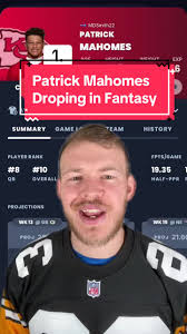 Patrick Mahomes is no longer a must start in fantasy football #fantasy...