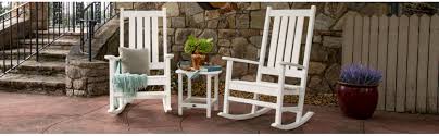 Amazon Com Polywood Vineyard Porch Rocking Chair Green Kitchen Dining