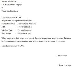 Surat Permohonan Kerja Orang Tua Surat Rasmi U