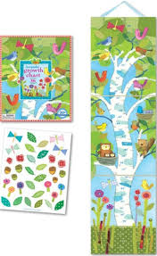 eeboo birds in a birch growth chart