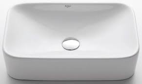 inch white round ceramic sink