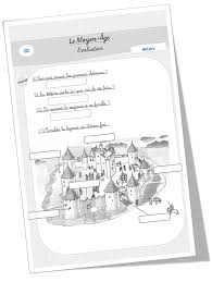 Evaluation Sur Le Moyen Age Moyen Age Ce2 Histoire Geographie