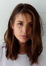 Shoulder Length One Length Haircut Haarschnitt Schulterlange Haarschnitte Mittellanges Haar Braun