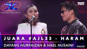 Full malam kemuncak anugerah juara lagu 33 ajl33. Juara Ajl33 Dayang Nurfaizah Hael Husaini Haram Youtube