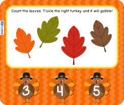 Leaf Counting Smart Board Game Free Smart Board Games Thanksgiving Kindergarten Smart Board