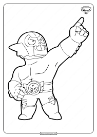El Rudo Primo Brawl Stars Coloring Pages Star Coloring Pages Coloring Pages Stars