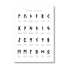 Check 'protect' translations into old norse. Runes Posters And Prints Viking Scandinavian Old Norse Elder Futhark Runes Wall Art Pictures Canvas Painting Living Room Decor Painting Calligraphy Aliexpress