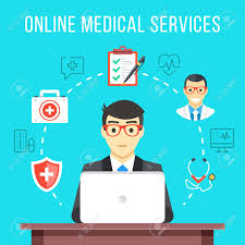 Ask questions to doctors and get answers to your health questions. Online Medical Services Man At Computer Asking For Medical Advice Royalty Free Cliparts Vectors And Stock Illustration Image 78592809