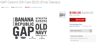 Athleta has its own rewards membership program shared with its three brands, gap, banana republic, and old navy. 20 Off Gap Gift Cards Old Navy Banana Republic Gap Kids Athleta At Staples Com Doctor Of Credit