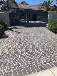 Jieitai kanochi nite, kaku tatakaeri. Riccobene Concrete Pavers That Look Like Cobblestone Driveway Design Cobblestone Patio Concrete Pavers