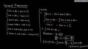 Check spelling or type a new query. Pelajaran Soal Rumus Integral Trigonometri Wardaya College