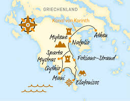 * noklikšķiniet uz kartes un pārvietojiet to, lai apskatītu blakus teritorijas. Peloponnes E Bike Reise Durch Griechenlands Mythos Scharff Reisen Ausgesuchte Erlebnisreisen