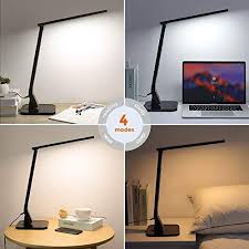 Taotronics Led Desk Lamp With Usb Charging Port Black Shopendive Com
