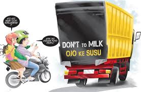 Tulisan di bak truk pantura; Hiburan Dari Bokong Truk Kadung Sunat Gak Sido Rabi