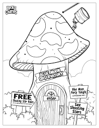 Lucky Charms Coloring Page Blue Moon Observatory In 2020 Lucky The Leprechaun Heart For Kids Coloring Pages