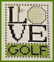 Counted cross stitch patterns golf. Hinzeit Love Golf W Charm Cross Stitch Pattern 123stitch