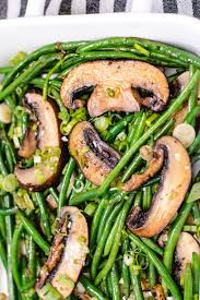 Keto Green Bean Recipe W Garlic Portabella Mushrooms Keto Bosh Recipe In 2020 Green Beans Green Bean Recipes Stuffed Mushrooms