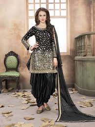 Black And Silver Punjabi Suit Black Color New Collection Patiyala Suit For Women Latest Design Patiala Dress Salwar Kameez Designs Indian Outfits