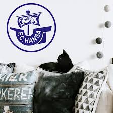 Op deze pagina vind je een compleet overzicht van logo's van duitse voetbalclubs. Wandtattoos Fc Hansa Rostock Logo Originales Fan Tattoo Fur Hansa Fans Wall Art De