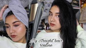 HAIR STRAIGHTENING ROUTINE (products i use)